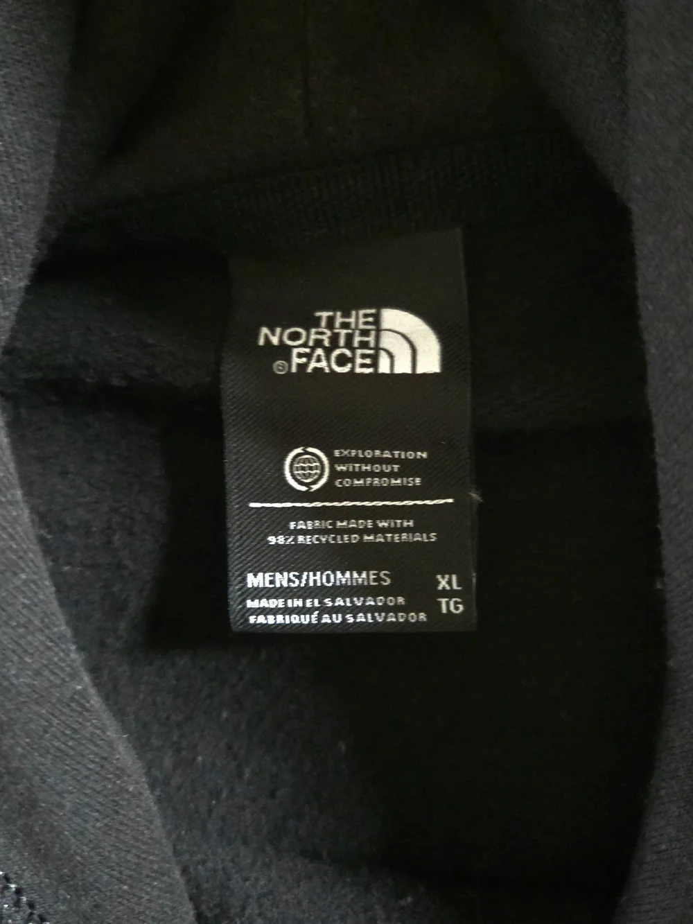 Black The North Face Hoodie The Year of the Tiger logo graphic print - Mens XL